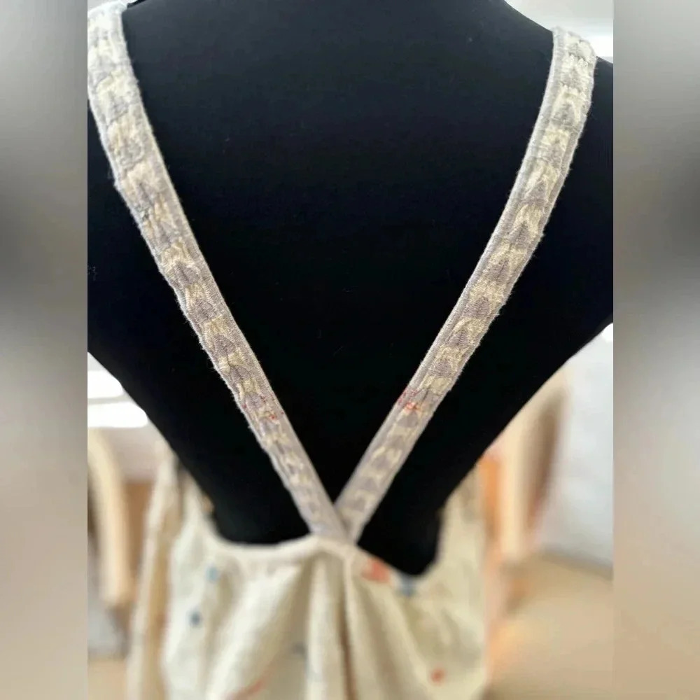 Free People Cream Patterned Mini Dress with Subtle Multicolor Accents - Picture 6 of 8